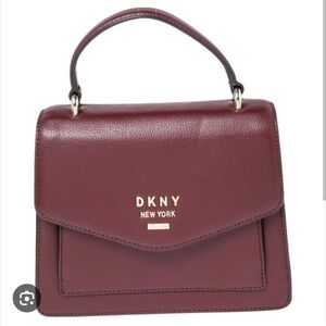 DKNY Burgundy Satchel Bag